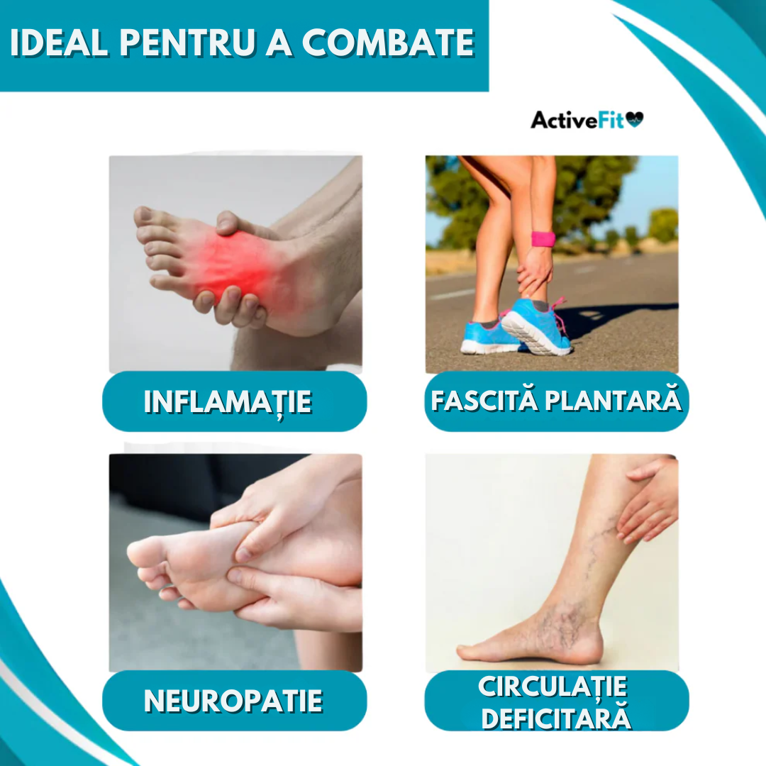 Masațiator pentru picioare EMS Activefit® + Șosete anti-varice (GRATUITE)