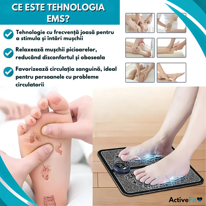 Masațiator pentru picioare EMS Activefit® + Șosete anti-varice (GRATUITE)