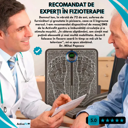 Masațiator pentru picioare EMS Activefit® + Șosete anti-varice (GRATUITE)