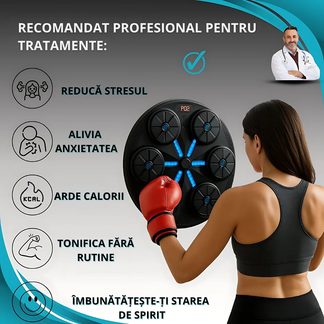Mașină de Box Anti-Stres Activefit® + Mănuși (GRATUIT)